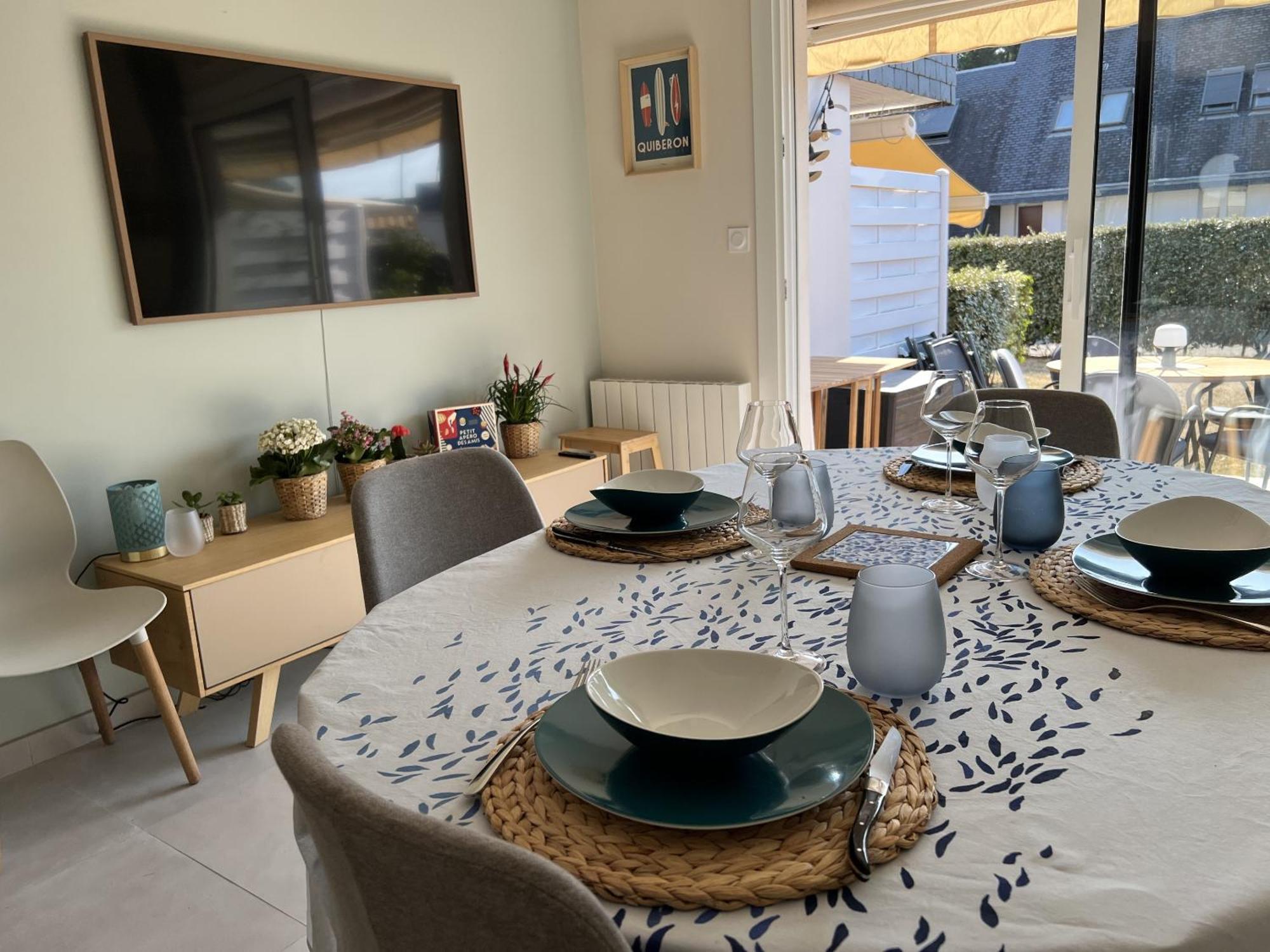 Triplex A 200M De La Plage - O Delices Marins Carnac Eksteriør bilde